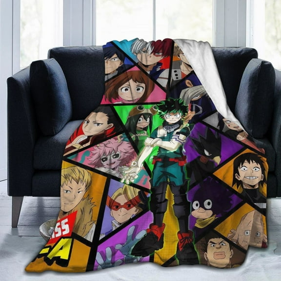 My Hero Academia Blanket Soft Lightweight Flannel Throw Blankets ,Decorative All Season Blanket 50x40