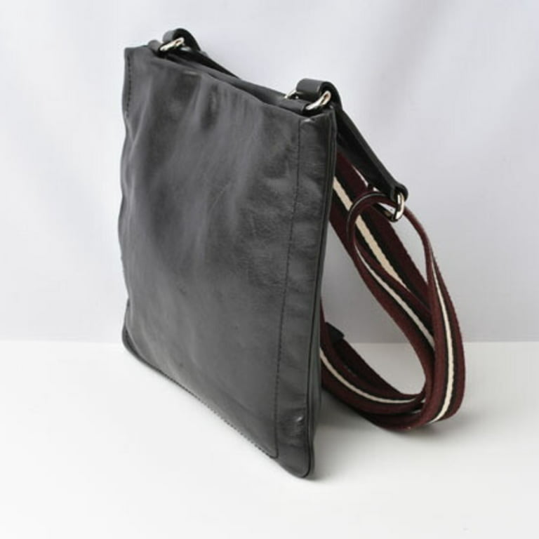 Bags, Bally Shoulder Bag Men Messenger Black Pebbled Leather