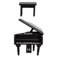 thumbnail image 2 of Piano de Madera en miniatura PENGJTMXG Decoración de casas de muñecas Color Negro, 2 of 3