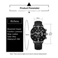 thumbnail image 3 of RS0053 Reloj de moda para hombres de negocios Elegante reloj de pulsera de cuarzo Irfora Mirar, 3 of 6