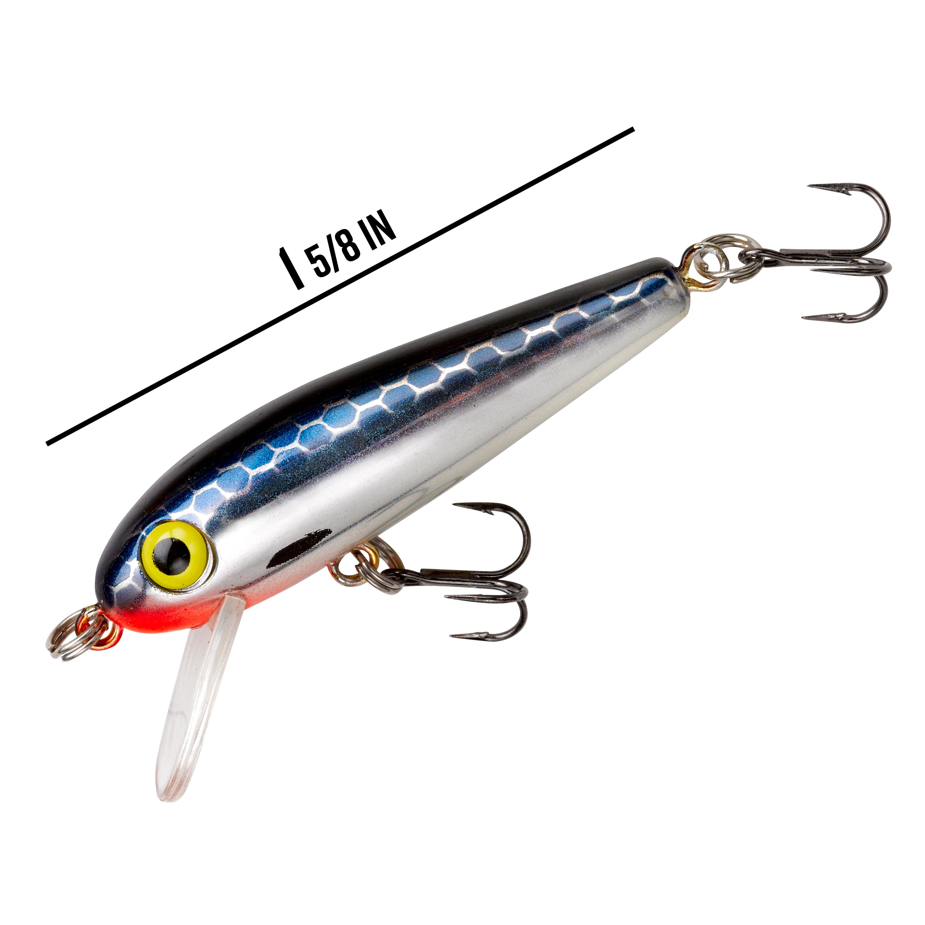 Rebel Track Down Minnow Slick Slow Sinking Slick Black Minnow 1 5/8" 3/32 oz.