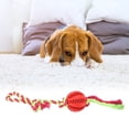 thumbnail image 4 of Dog Food Dispensing Ball Toy, Multifunctional Dog Teething Toy Rubber  For Puppies For Playing Red, 4 of 8