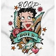 thumbnail image 2 of Betty Boop Bold Eagle Rose Tattoo Women Plus Size Zipper Hoodie Brisco Brands 3X, 2 of 5