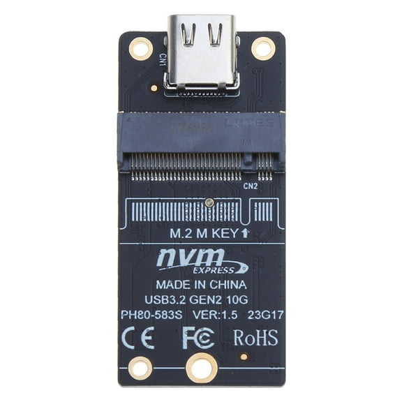 lanema M. 2 to Type-C Solid Disk M2 NVME to USB3.1 Hard Disk Box Adapter Board 10Gbps