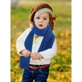 thumbnail image 5 of 2 Pack Warm Kids Winter Knit Scarves Child Warm Scarf Neck Warmer for Toddlers Boys Girls, 5 of 5
