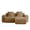 Brown, variant on Streamlined Design Modular 2 Seat L Shape Sectional Boneless Sofa with French Edge Piping, No Assembly Required, 2-Seat Sofa Couch with Throw Pillows and 1 Movable Ottoman, Velvet Fabric Light Camel