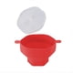 thumbnail image 2 of Tazón de Silicona para Palomitas de Maíz para Microondas, Cubo Plegable para Hacer Palomitas de Maíz con Tapa, Herramienta Plegable para Hornear en la Cocina, Color Rojo, 2 of 5