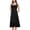 Black, variant on Women's A-Line Cocktail Dress, Sexy Criss Cross Backless Party Dresses, Flattering Ruched Waist French Square Neck Summer Wedding Guest Midi Gown