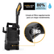 thumbnail image 3 of Hidrolavadora eléctrica negro de 1200W con 1300psi de presión máxima 120V - 60Hz, 3 of 5