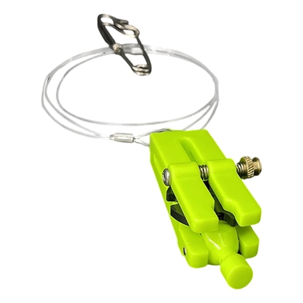 Clips de liberación de línea, clips de liberación rápida para profundizador de pesca con líder para exteriores Verde