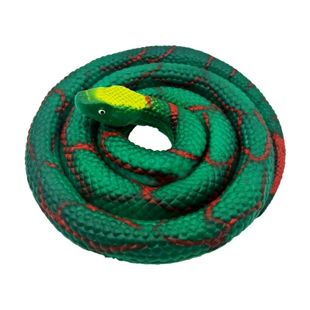 MesaSe Creative Tricky Simulation Toy Snake Soft Glue Scary Whole Person Rubber Animal Fake Snake