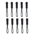 thumbnail image 1 of Wweixi 10Pcs Zipper Pulls Zippers Extension Strap Slider Nylon Cord Broken Fixer Zip Rope Replacement for Backpacks Jackets Black, 1 of 4