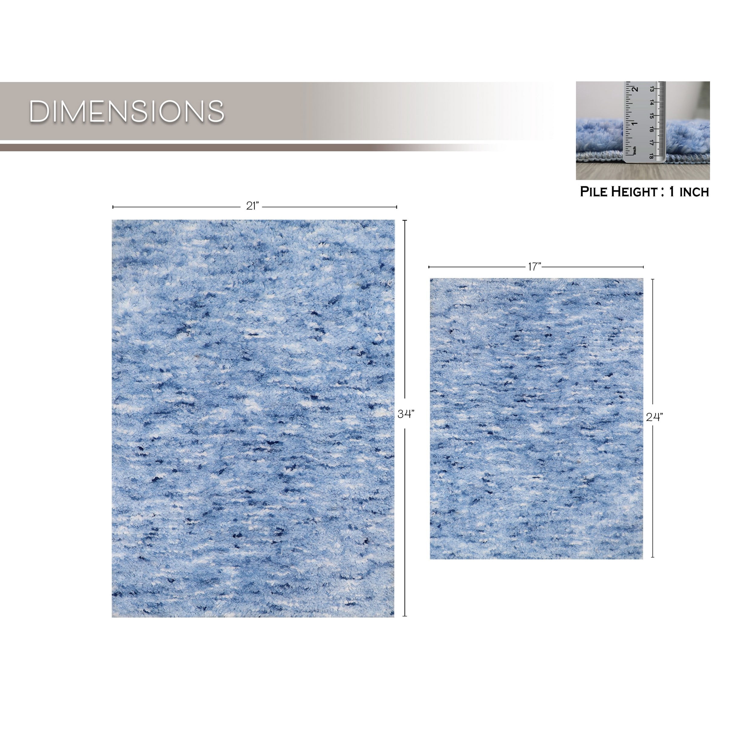 Essential 2-Piece Bathroom Contour and Toilet Lid Cover Set, Plush Microfiber Contour Rug and Non-Slip Toilet Lid Cover, Ultra Absorbent, Quick-Dry, Machine Washable, Blue