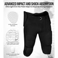 thumbnail image 4 of Exxact Sports Proline Youth Integrated Football Pants with 7 Flex Pads, Lightweight Football Practice Pants for Protection (YM, Black), 4 of 7
