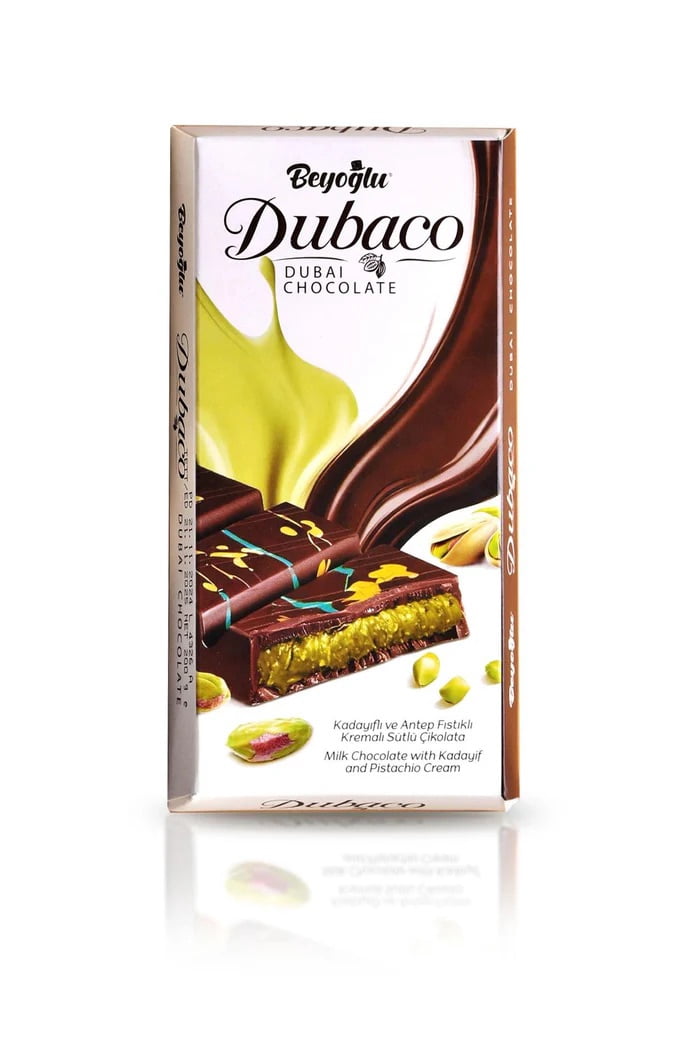 Dubai & Istanbul Chocolate Mix Bar – Pistachio Dubai Chocolate and Hazelnut Kataifi Istanbul Chocolate, 3.28 oz (93 g)