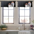 thumbnail image 4 of LALILO Kitchen Curtain Valance Halloween Halloween Pumpkin Rod Pocket Window Curtain 52"x 18" Set of 2, 4 of 7