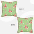 thumbnail image 3 of Haiem Cute Poodle Dog Print Velvet Soft Solid Decorative Square Throw Pillow Covers Set with Elegant Piping Christmas Cushion Case for Sofa Bedroom Car-18"x18", 3 of 8