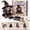 B, variant on Patchwork Skeleton Witch Girl DIY Kit, Cute Witch Doll Felt Patchwork Kit, Halloween Sewing Craft Kit for Adults & Beginner,Creative Gothic Art Craft for Skeleton Craft Fans