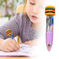 thumbnail image 3 of CHENMEI Four Color Ballpoint Pen Cute Cute Head Color Click Pen Student Prize 0.2ml, 3 of 5