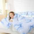 thumbnail image 5 of Homewish Lovely Bow Knot Bedding Comforter Set,Cartoon Bowtie Ribbon Twin Comforter Sets,Dreamy Blue Bedding Set For Girl Kids,Microfiber Bedroom Decor Reversible,2-Piece, 5 of 9