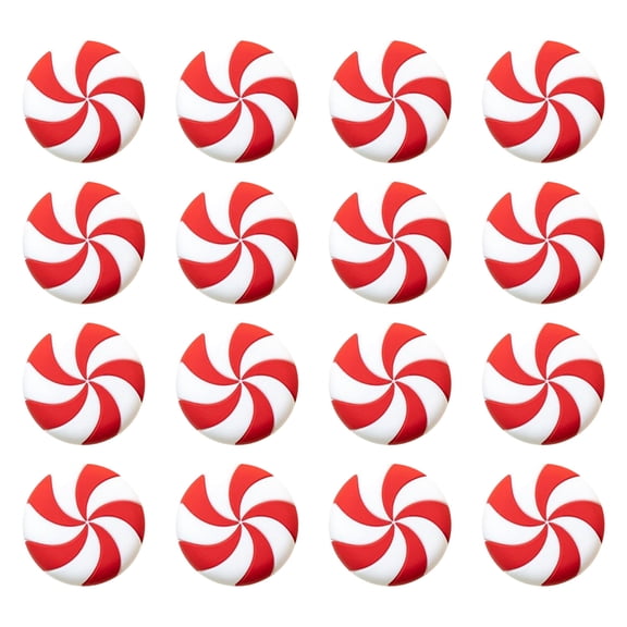 12 Pcs Peppermint Candy Decorative Knobs, Red & White Swirl Drawer Pulls for Christmas Cabinet Furniture & Holiday Home Decor