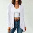 thumbnail image 5 of Gealkoca Women's Drape Open Front Cardigans Cozy Soft Long Sleeve Casual Outerwear Women Solid Color Loose Lightweight Flowy Cardigans Sweater, 5 of 9