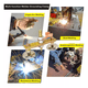 thumbnail image 5 of 4 Pack Soldadura Soporte De Tierra Abrazadera Magnética plata amarillo, 5 of 5