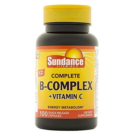 Sundance Complete B Complex Plus Vitamin C Tablets, 100 Count