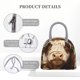 thumbnail image 4 of Fotbe Butterfly Cow Barrel Bolsa de Almuerzo con Estampado, Lonchera Aislada, Contenedor de Comida Reutilizable Tipo Cooler a Prueba de Fugas, 4 of 6