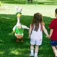 thumbnail image 4 of Haliyee Porch Goose Outfit,Easter Porch Goose wirh Bunny Costume,23.0in Large Outdoor Garden Decor for Spring,Waterproof Holiday Decoration for Front Porch,Easter Bunny Decor, 4 of 6