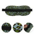 thumbnail image 3 of Unique Bargains 1 Pc Leopard Print 3D Eye Mask for Rest for Travel Green Polyester Sponge, 3 of 4