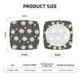 thumbnail image 6 of Fotbe Daisies Flowers Velvet Stretch Couch Cushion Cover Plush Cushion Slipcover for Chair Cushion Furniture Protector Seat Cushion Sofa Cover-16.9in, 6 of 9