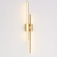 thumbnail image 3 of LED 12W Bathroom Mirror Light 32" Bush Gold Linear Wall Light for Living Room Staircase Bedroom,3000K Warm Light Triac Dimmable, 3 of 14