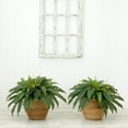 thumbnail image 3 of Nearly Natural 23in. Artificial Boston Fern Plant with Handmade Jute & Cotton Basket with Handles DIY KIT (Set of 2), Green, 3 of 4