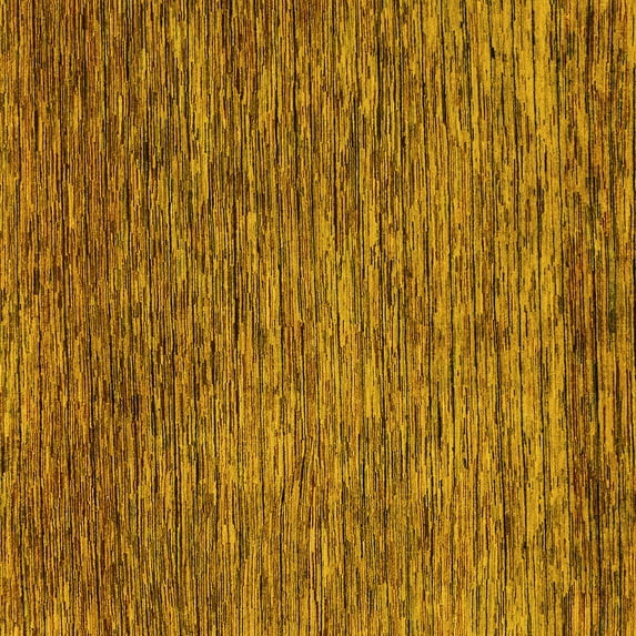 Ahgly Company Indoor Square Abstract Yellow Modern Area Rugs, 5' Square