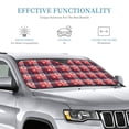 thumbnail image 2 of Bingfone Heart Plaid Car Windshield Sunshade,Sun Foldable Sun Shield Sun Visor for Car - Small, 2 of 8