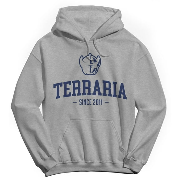 Terraria Terraria Since 2011 Graphic Sport Grey Men's Cotton Pullover Hoodie