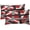 Red, variant on Set of 2 Throw Pillow Cover Gray Black Stripes Design Retro Decorative Pillow Case Striped Home Decor Square 18x18 Inch Cushion Pillowcase