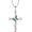 05-May - Emerald, variant on Butterfly and Cross Necklace 925 Sterling Silver Cubic Zirconia Jewelry Gifts for Women