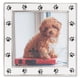thumbnail image 1 of Marco de fotos Lawrence Frames 4x4, metal plateado, esmalte blanco, 1 of 4