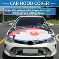 thumbnail image 2 of Cubierta de capó de coche Unique Bargains 63x47" Banner de poliéster Santa Claus con fondo de cuadros en blanco y negro 1 Pc, 2 of 7