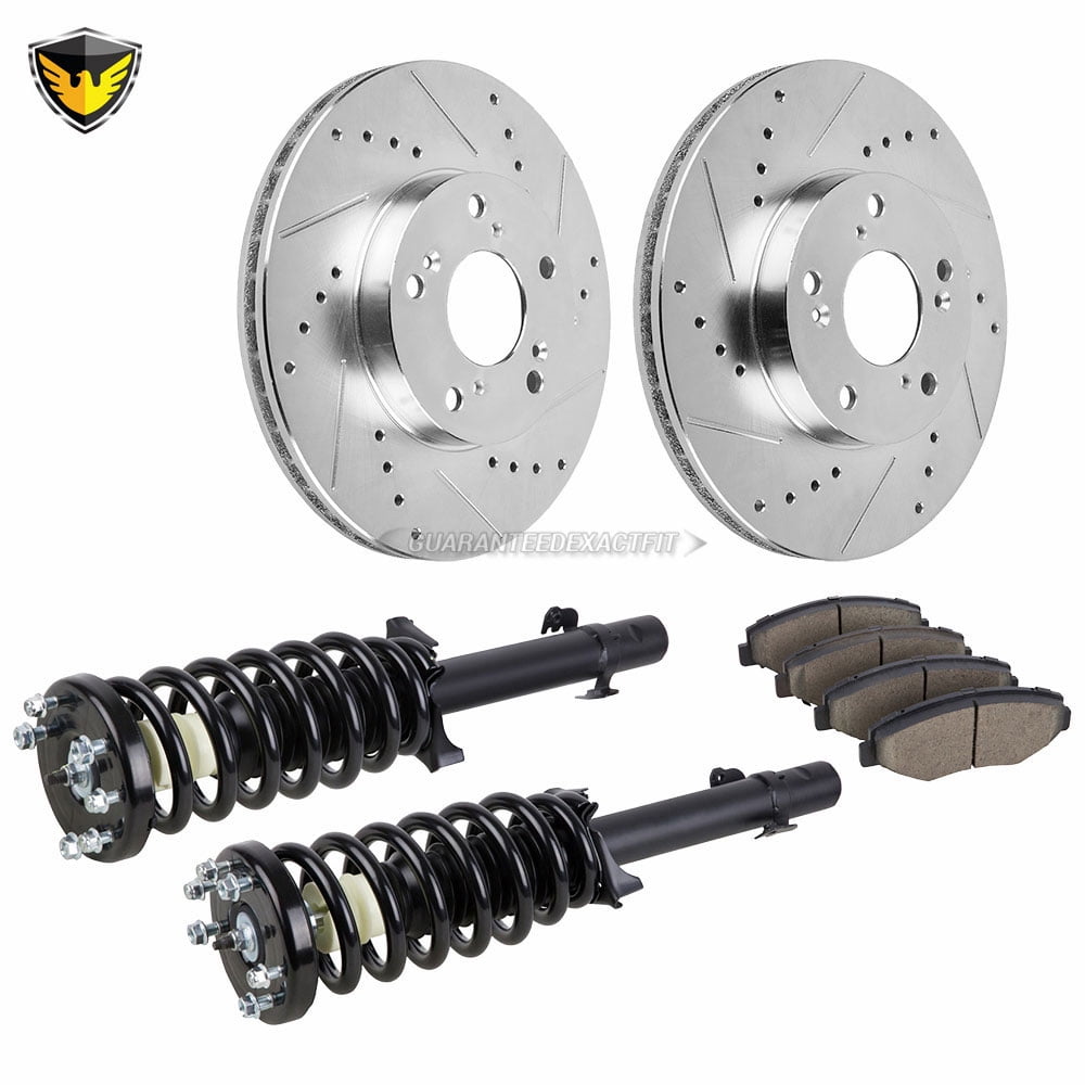 New Duralo Front Strut & Brake Kit For Honda Accord LX 2008 2009 2010
