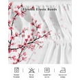 thumbnail image 5 of Cherry Blossom Wrap Around Bed Skirts for Queen Bed 16" Drop,Bed Skirt with Adjustable Elastic Belt Dust Ruffle Bed Valance for Bedroom Hotel Spring Pink Floral Branches Watercolor Bed Frame Cover, 5 of 7