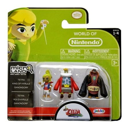 Tetra, King of Hyrule, Ganondorf Zelda Windwaker HD Series 1-4 Action Figures