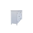 thumbnail image 5 of Demi Bonn 60" White Accent Cabinet, 4-Door Rustic Versatile Home Storage & Decor Cabinet, Antique White, 5 of 8