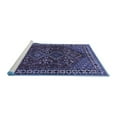 thumbnail image 2 of Ahgly Company Machine Washable Indoor Rectangle Persian Blue Traditional Area Rugs, 4' x 6', 2 of 4