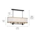 thumbnail image 6 of Kichler Lighting - Heddle - 8 Light Double Linear Chandelier In Homestead, 6 of 7