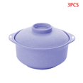 thumbnail image 1 of 3 Pieces Instant Noodles Bowl with Lid Japanese Style Students Noodle Soup Rice Ramen Bowl Tableware, 1 of 8