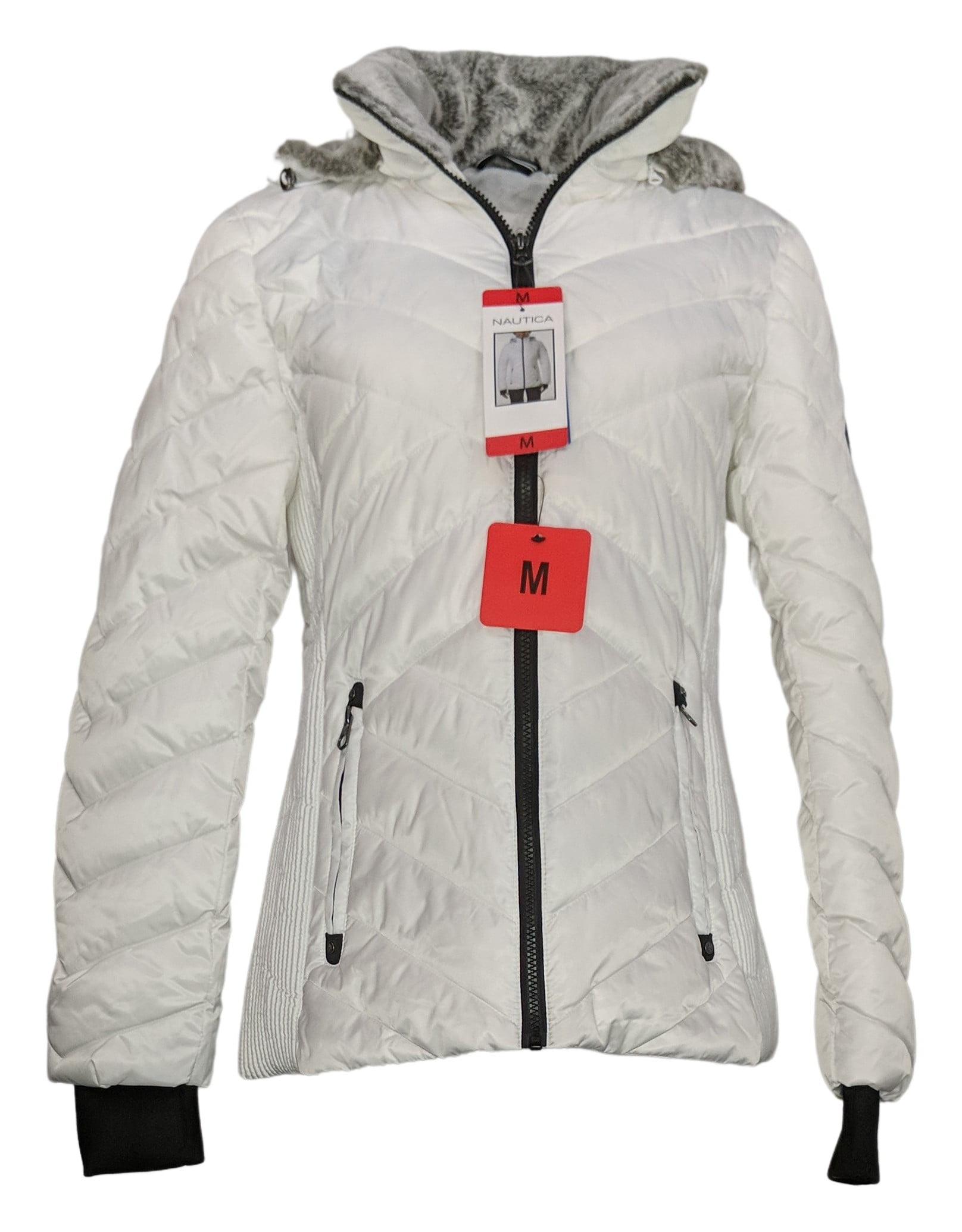 Nautica Women's Sz M Detachable Hood 