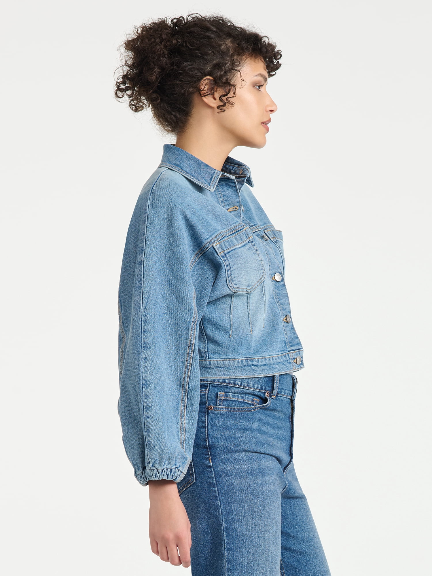 Sofia Vergara Women's Darted Denim Waist Jacket, Sizes XS-XXL